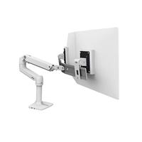 Ergotron LX Dual Arm Direct Desk Mount Monitor-tafelbeugel Aantal monteerbare displays: 2 Display(s) 38,1 cm (15) - 63,5 cm (25) Wit In hoogte verstelbaar, - thumbnail