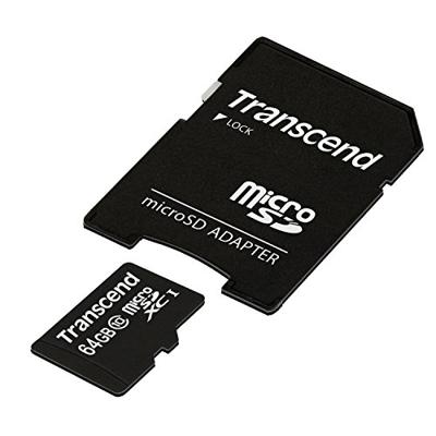 Transcend Premium microSDXC-kaart 64 GB Class 10, UHS-I Incl. SD-adapter