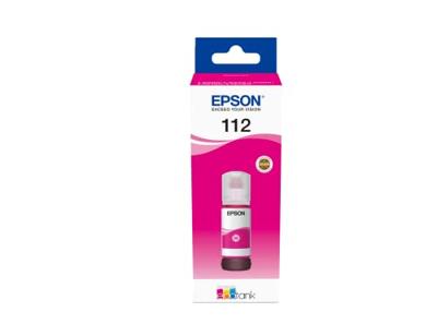 Epson 112 70ml Magenta inktcartridge voor de EcoTank Epson 112 70ml Magenta inktcartridge voor de EcoTank