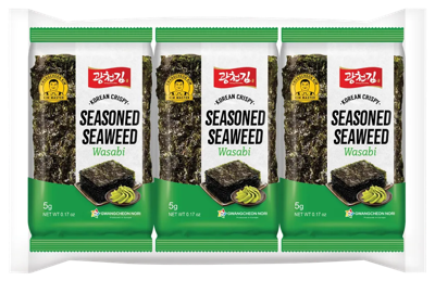 Zeewier snack wasabi 3x5 gram 15 Gram