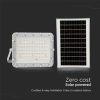 V-TAC VT-120W 7843 LED-schijnwerper, Zonne-energiemodule 15 W Koudwit Wit - thumbnail