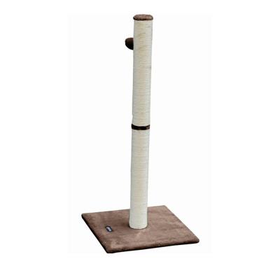 Gloria Krabpaal voor katten, speelgoed voor katten, model Rhein, 36 x 81,5 x 36 cm, bruin, sisal gevoerd, platform van pluche, accessoires met speelbal