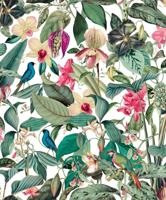 Novamur Mona Behang bladeren vogels - 81686 - thumbnail