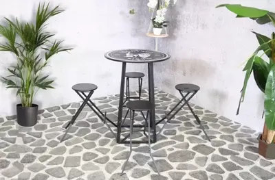 Barset Columbus 4-persoons Inklapbaar