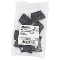 Hammond Electronics 1552DPLBK-10 Eindplaat ABS kunststof Zwart (l x b x h) 51 x 76 x 23 mm 10 stuk(s) - thumbnail