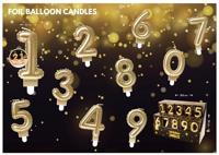 Folie Ballon Kaarsje Cijfer &apos;1&apos; Goud - thumbnail