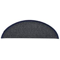 VidaXL Trapmatten 15 st 56x17x3 cm donkergrijs en blauw - thumbnail