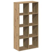 Kamerscherm / boekenkast 69,5x29x137,5 cm hout artisanaal eiken - thumbnail