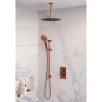 Brauer Copper Edition Thermostatische Regendoucheset Inbouw - Hoofddouche 30 cm - 3 Weg - Handdouche 3 Standen - Doucheslang - Geintegreerde Glijstang - thumbnail