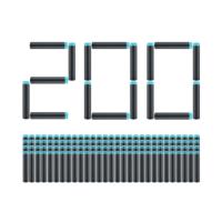 XSHOT Excel Darts navulverpakking 200-delig - thumbnail