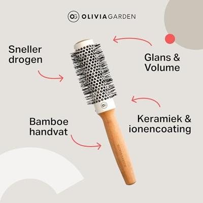 Olivia Garden Healthy Hair Bamboo Collection Thermal Brush Ø33mm Olivia Garden Healthy Hair Bamboo Collection Thermal Brush Ø33mm