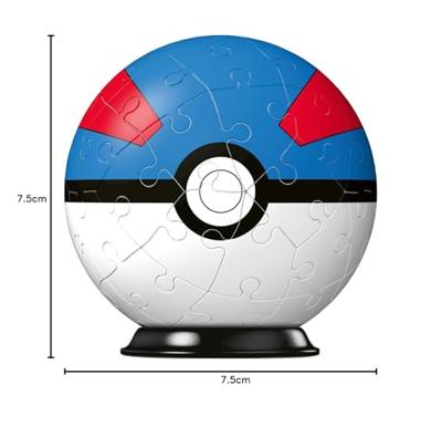 Ravensburger 3D-Puzzel Pokémon Great Ball - 54 stukjes - thumbnail