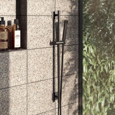 Glijstangset Hotbath Gal 100 cm Met Doucheslang 150 cm En Handdouche Mat Zwart Glijstangset Hotbath Gal 100 cm Met Doucheslang 150 cm En Handdouche Mat Zwart