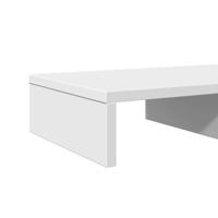 Monitorstandaard 50x27x10 cm bewerkt hout wit - thumbnail