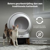 Zelfreinigende kattenbak - PETSAFE - SMART SPIN - Connected - Wit - thumbnail