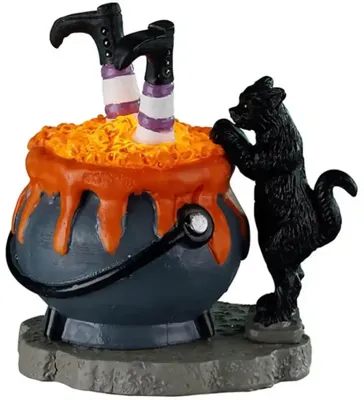 Lemax witchy cauldron verlichte accessoire Spooky Town 2022