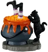 Lemax witchy cauldron verlichte accessoire Spooky Town 2022 - thumbnail