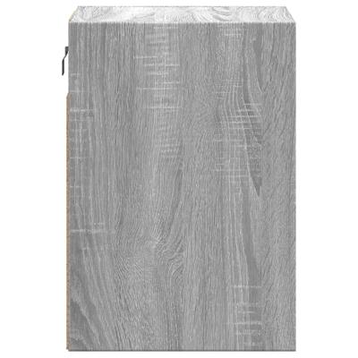 Tv-wandmeubel met LED-verlichting 180x31x45 cm grijs sonoma