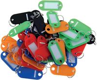 Sleutelhangers, geassorteerde kleuren, pak van 20 stuks - thumbnail