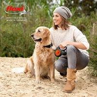 FLEXI ROLLIJN NEW CLASSIC NEON TAPE ZWART / ORANJE - thumbnail