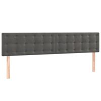 Boxspring met matras fluweel donkergrijs 120x190 cm - thumbnail