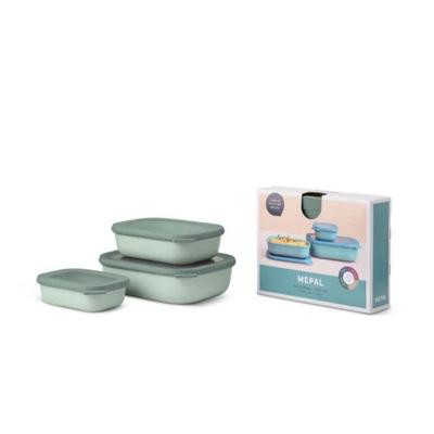 Multikom Cirqula rechthoekig 3-delige set (500 1000 2000) Nordic sage Mepal - Mepal