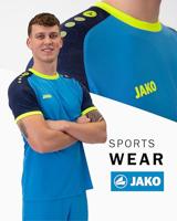 JAKO 4224 Shirt Iconic Km - Jako-Blauw/Marine/Fluogeel - S - thumbnail