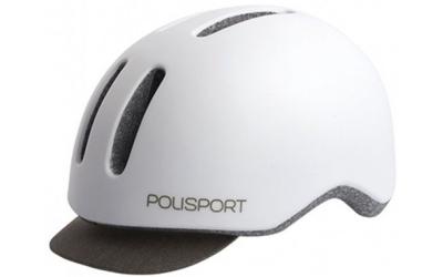 Polisport helm commuter mat wit/grijs m 54-58cm