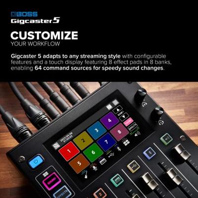 Boss Gigcaster 5 compacte 5-kanaals livestreaming mixer - thumbnail