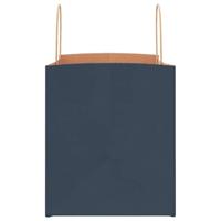 VidaXL Papieren zakken 250 st met hengsels 32x22x24 cm blauw - thumbnail