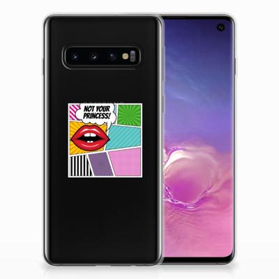 Samsung Galaxy S10 | Sillicone Back Cover | Popart Princess