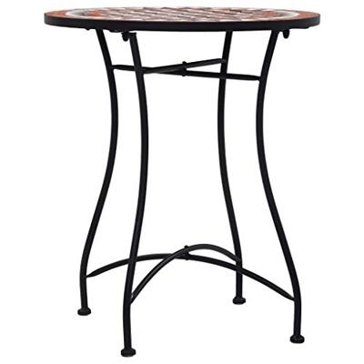 VidaXL Bistrotafel mozaïek 60 cm keramiek bruin