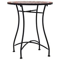 VidaXL Bistrotafel mozaïek 60 cm keramiek bruin - thumbnail