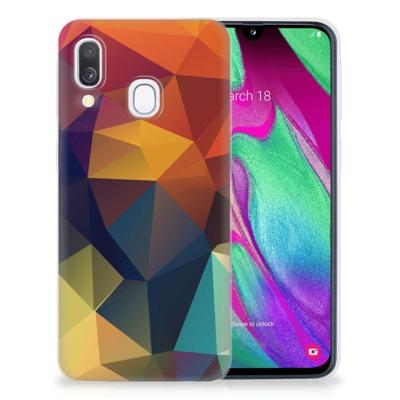 Samsung Galaxy A40 | TPU Hoesje | Polygon Color