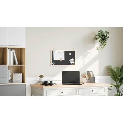 Krijtbord met massief grenenhouten frame 60x40 cm zwart Krijtbord met massief grenenhouten frame 60x40 cm zwart