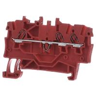 WAGO 2000-1303 Doorgangsklem 3-etages 3.50 mm Push-In-klem Rood 100 stuk(s) - thumbnail