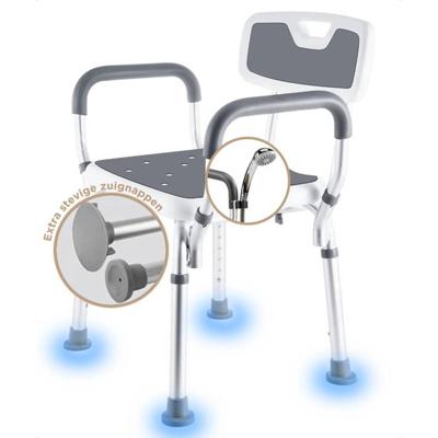 BY JRM Douchestoel met afneembare rugleuning - Grijs