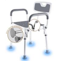 BY JRM Douchestoel met afneembare rugleuning - Grijs - thumbnail