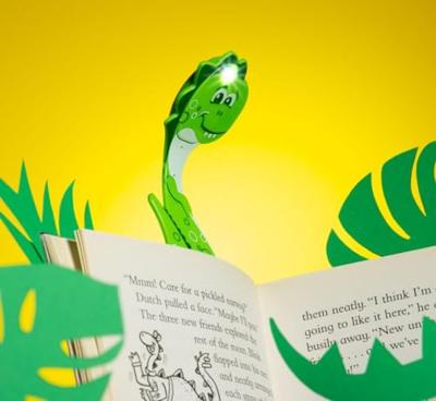 Mondikaarten Flexilight leeslamp dino groen