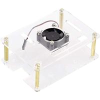 Renkforce RBP-PLC100 SBC-behuizing Geschikt voor serie: Raspberry Pi®, Banana Pi, Rock Pi Incl. actieve koeler Transparant - thumbnail