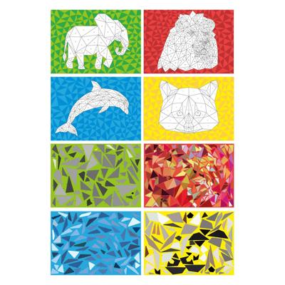 Grafix Stickeren op nummer - leeuw