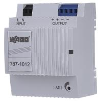 WAGO 787-1012 DIN-rail netvoeding 24 V/DC 2.5 A 60 W Aantal uitgangen:2 x Inhoud 1 stuk(s) - thumbnail