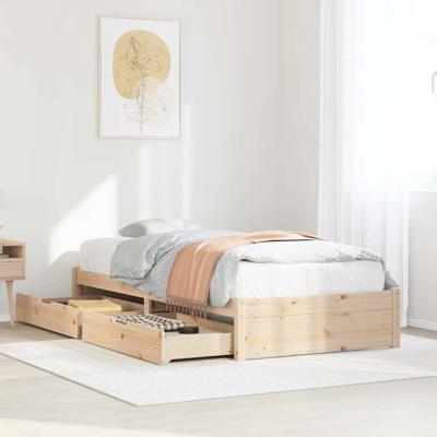 Bedframe zonder matras massief grenenhout 75x190 cm Bedframe zonder matras massief grenenhout 75x190 cm