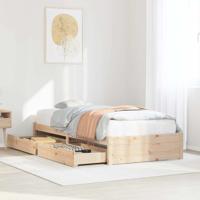 Bedframe zonder matras massief grenenhout 75x190 cm - thumbnail