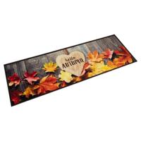 Keukenmat wasbaar herfstprint 60x180 cm fluweel - thumbnail