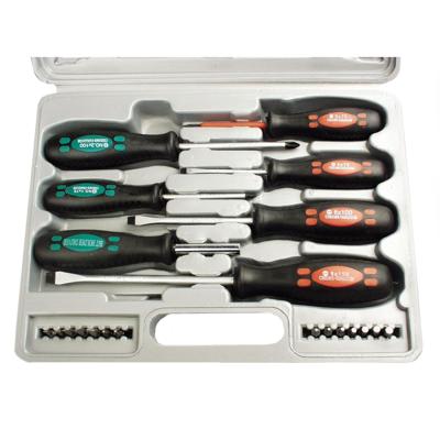 Brüder Mannesmann Mannesmann Schroevendraaierset Werkplaats 21-delig Plat, Kruiskop Pozidriv