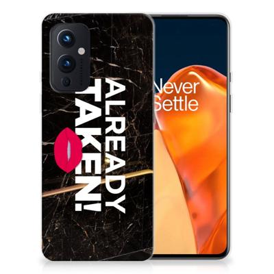 OnePlus 9 | Siliconen hoesje | met naam Already Taken Black