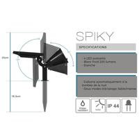Schijnwerper op zonne-energie Lumisky 3760119732779 Aanpasbaar 2 in 1 (2 Stuks) - thumbnail