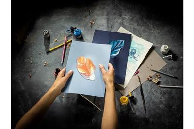 Talens gekleurd tekenpapier, 180 g, ft 21 x 29,7 cm, A4, geassorteerde koude kleuren, blok van 50 vel