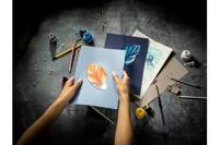 Talens gekleurd tekenpapier, 180 g, ft 21 x 29,7 cm, A4, geassorteerde koude kleuren, blok van 50 vel - thumbnail